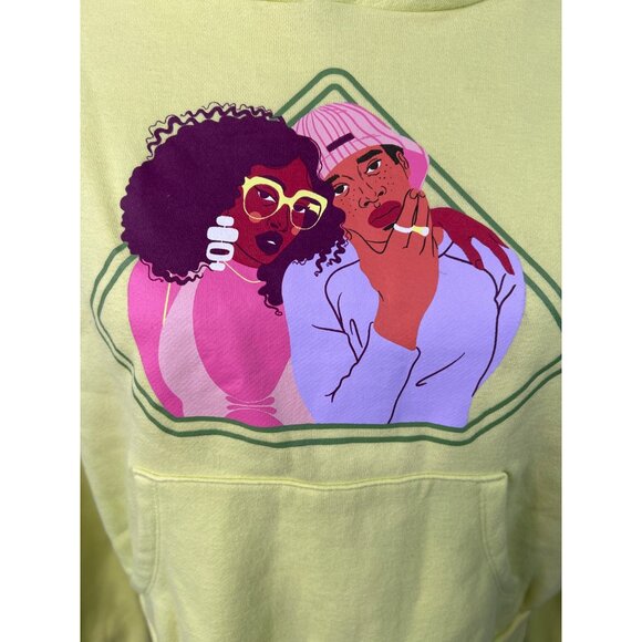 2/$30 Black History Month Sweatshirt womens Cropped Pullover Colorful size L - Picture 4 of 8